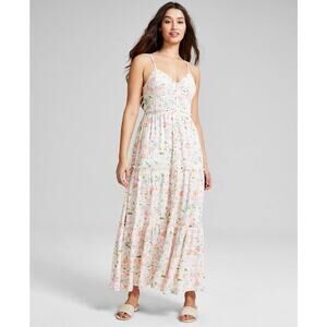 And Now This
Women's Linen-Blend Button-Front Maxi Dress